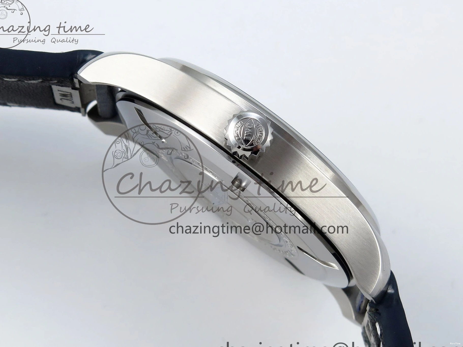 MIROTIME 0508 DailyWear Pilot Mark XX BLSF 1:1 Best Edition Blue Dial on Blue Leather Strap MIYOTA 7022